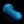 RealRock 11 Inch Slim Glow in the Dark Neon Blue Dildo