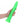 RealRock 11 Inch Slim Glow in the Dark Neon Green Dildo