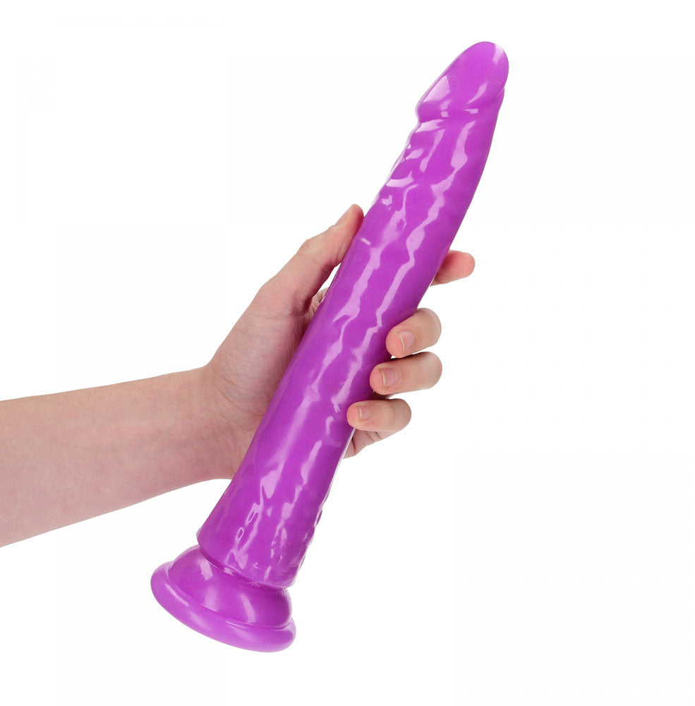 RealRock 11 Inch Slim Glow in the Dark Neon - Purple
