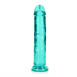 RealRock 20 cm Straight Dildo - Turquoise 8 Inch Dong