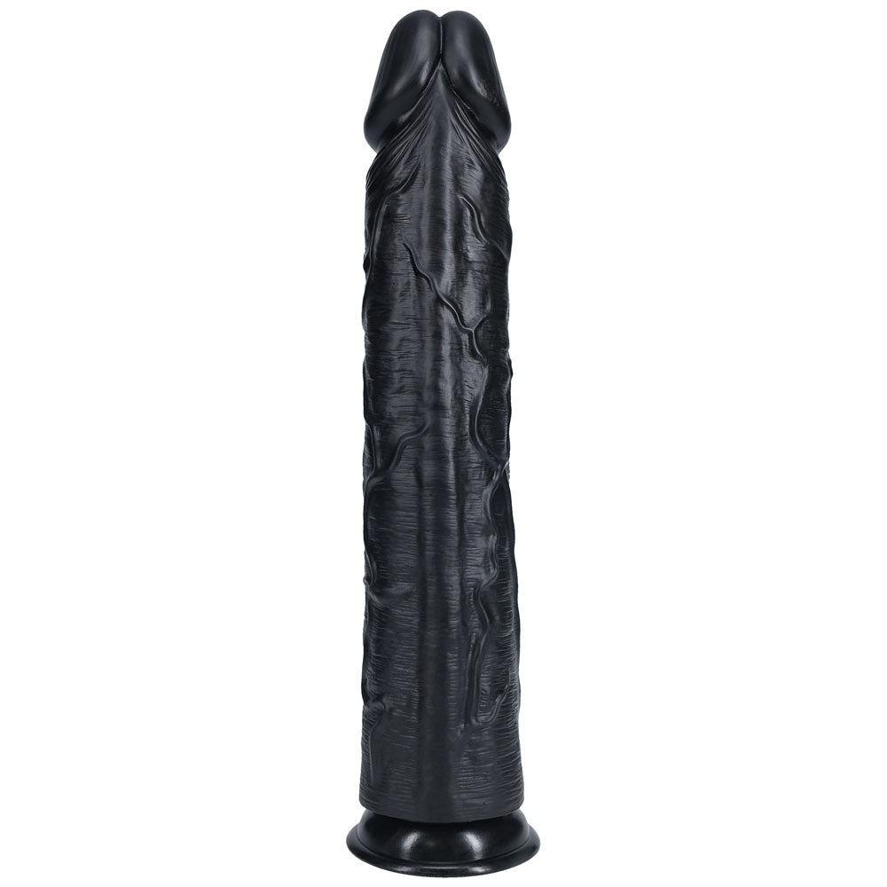 RealRock 15 Inch Extra Long Dildo - Black