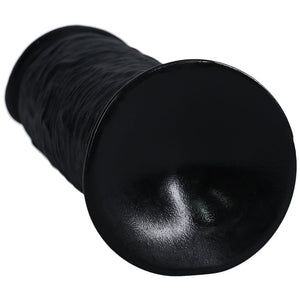 RealRock 8 Inch Extra Thick Dildo - Black
