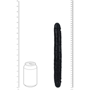 RealRock 12 Inch Slim Double Dildo - Black