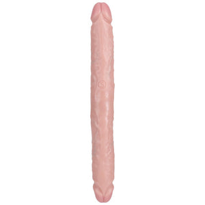 RealRock 12 Inch Slim Double Dildo - Flesh