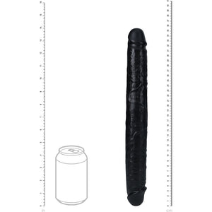 RealRock 14 Inch Thick Double Dildo - Black