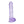 RealRock 5 Inch Crystal Clear Dildo with Balls - Purple