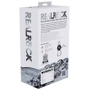 RealRock 6 Inch Vibrating Dildo with Metal Head & Remote