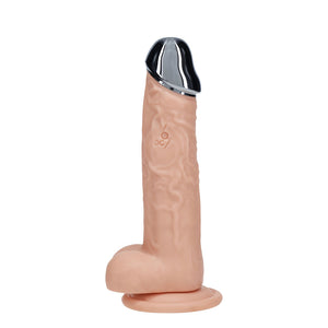 RealRock 7 Inch Vibrating Dildo with Metal Head & Remote
