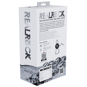RealRock 7 Inch Vibrating Dildo with Metal Head & Remote