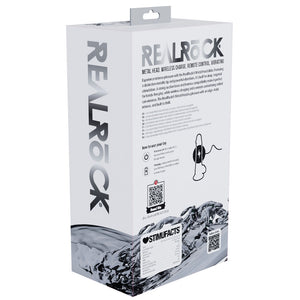 RealRock 8 Inch Vibrating Dildo with Metal Head & Remote