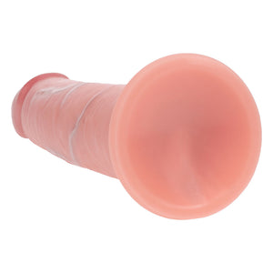 RealRock Dual Density 6 Inch Sliding Skin Silicone Dildo - Flesh