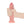 RealRock Dual Density 7 Inch Sliding Skin Silicone Dildo - Flesh