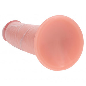 RealRock Dual Density 8 Inch Sliding Skin Silicone Dildo - Flesh