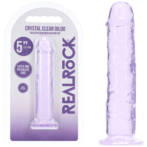 RealRock Realistic 5 Inch Dildo - Purple