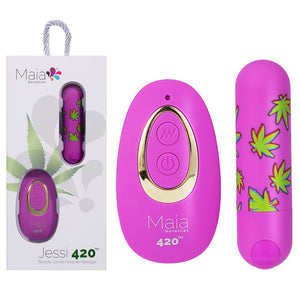 Maia Jessie 420 Bullet with Wireless Remote Control - Purple