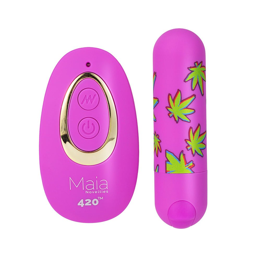 Maia Jessie 420 Bullet with Wireless Remote - Purple