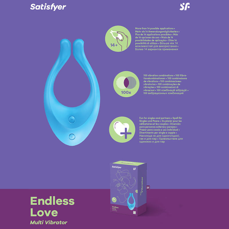 Satisfyer Endless Love - Blue Couples Stimulator