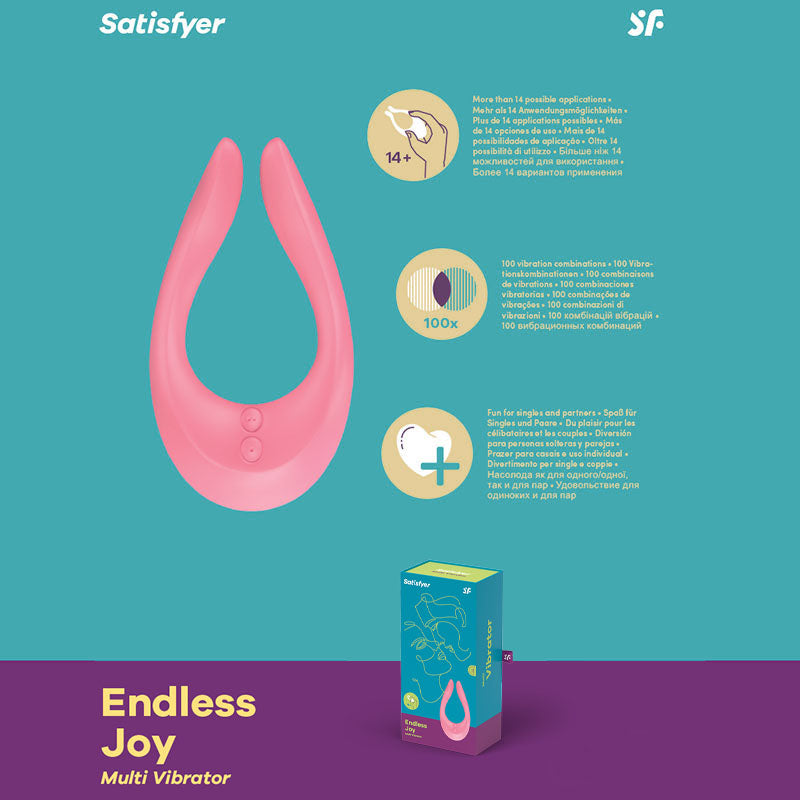 Satisfyer Endless Joy - Pink  Couples Stimulator