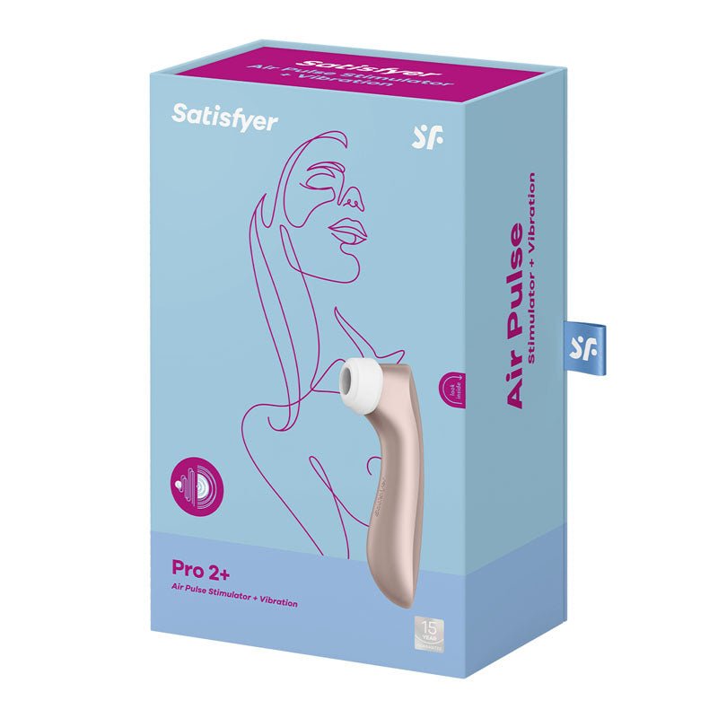 Satisfyer Pro 2+ Touch Free - Clitoral Stimulator With Vibration - Rose Gold