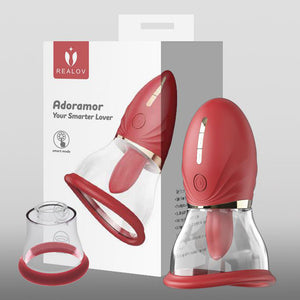 LuvPump Adoramor Licking & Sucking Ladies Pump - Red