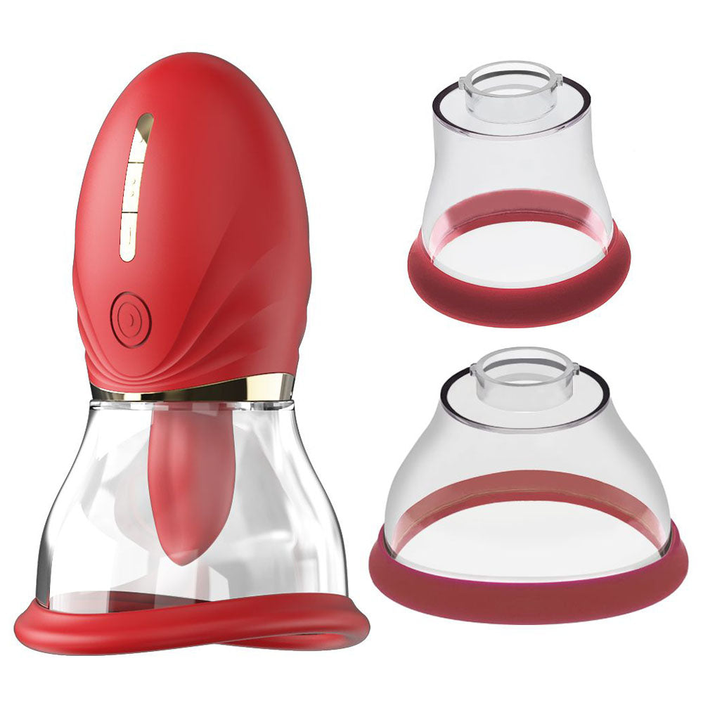 LuvPump Adoramor Licking &amp; Sucking Ladies Pump - Red