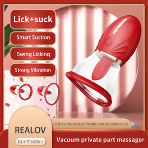LuvPump Adoramor Licking & Sucking Ladies Pump - Red