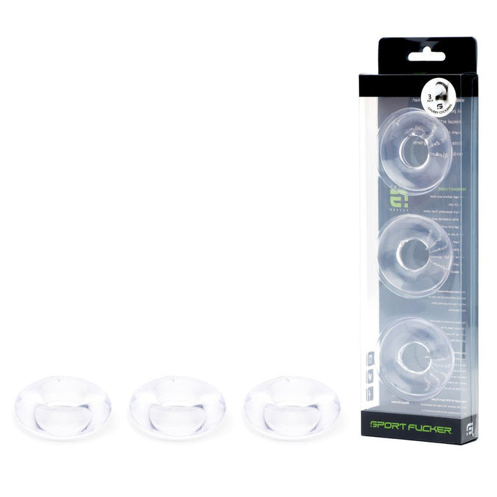 Sport Fucker Rubber Cockring - Clear