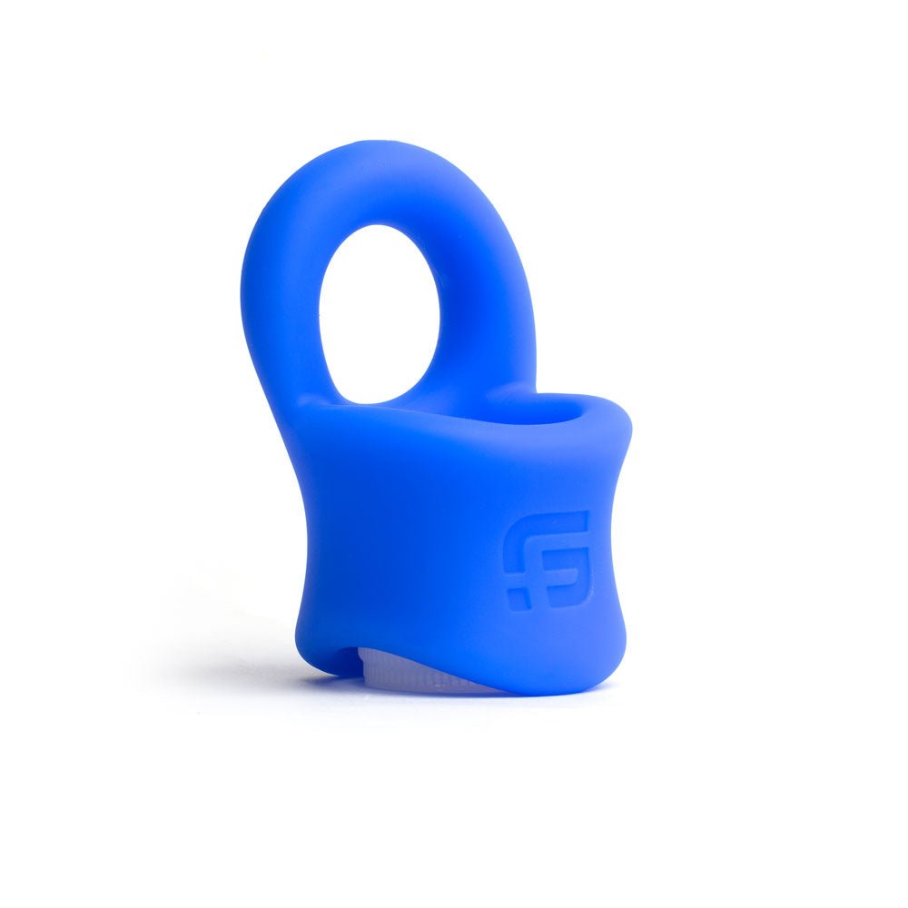 Sport Fucker Baller Cock Ring with Ball Stretcher - Blue