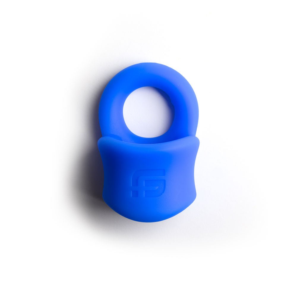 Sport Fucker Baller Cock Ring with Ball Stretcher - Blue