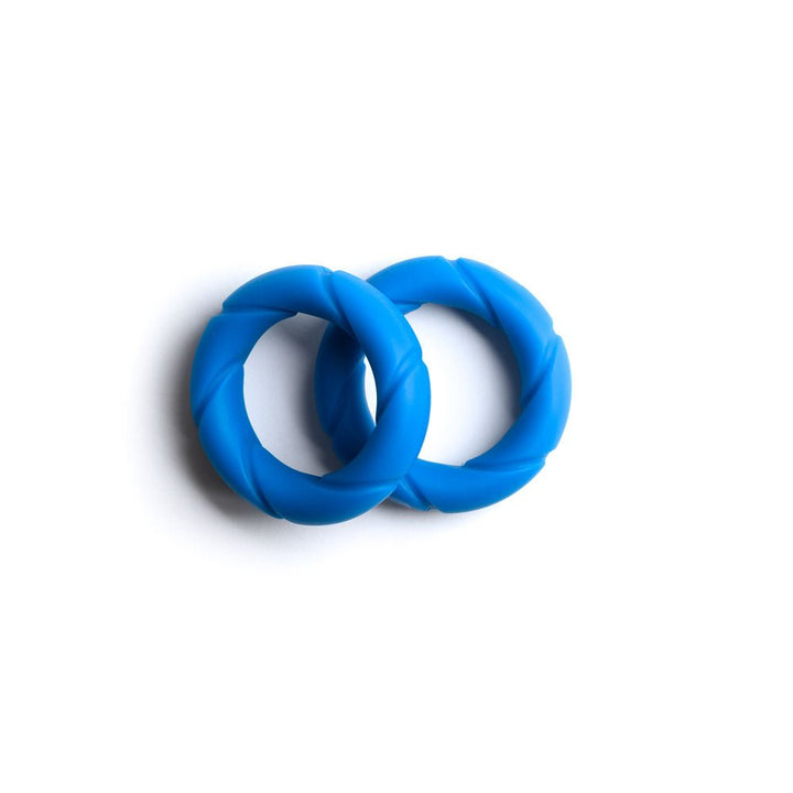 Sport Fucker Ready Rings - Cock Rings - Blue- 2 Pack