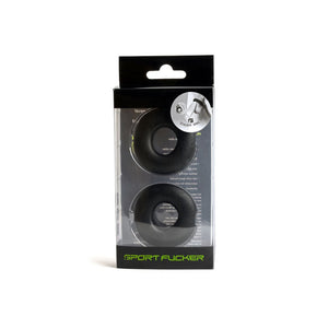 Sport Fucker Stacker Rings - Black - 2 Pack