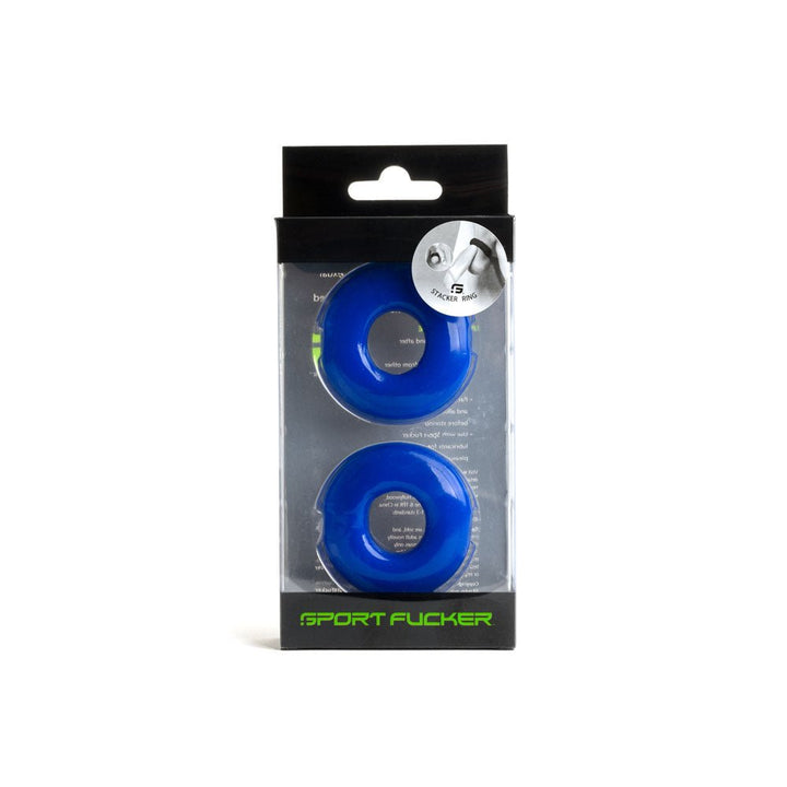 Sport Fucker Stacker Rings - Blue - 2 Pack