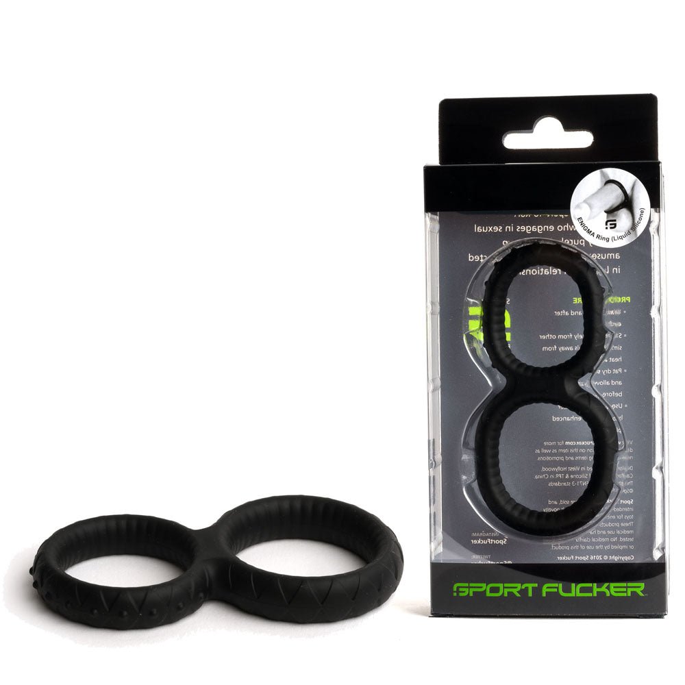 Sport Fucker Enigma Cock & Ball Ring - Black