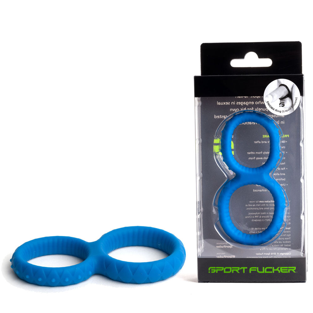 Sport Fucker Enigma Cock & Ball Ring - Blue