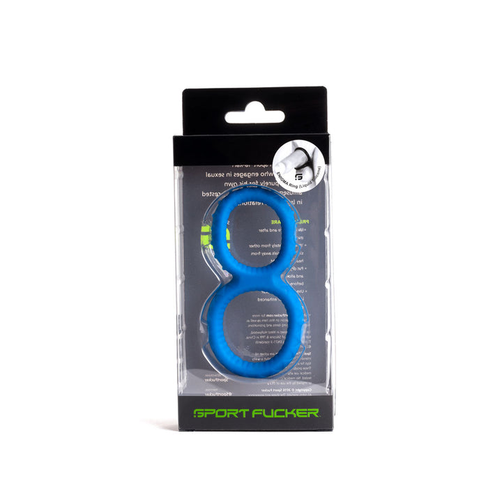 Sport Fucker Enigma Cock & Ball Ring - Blue