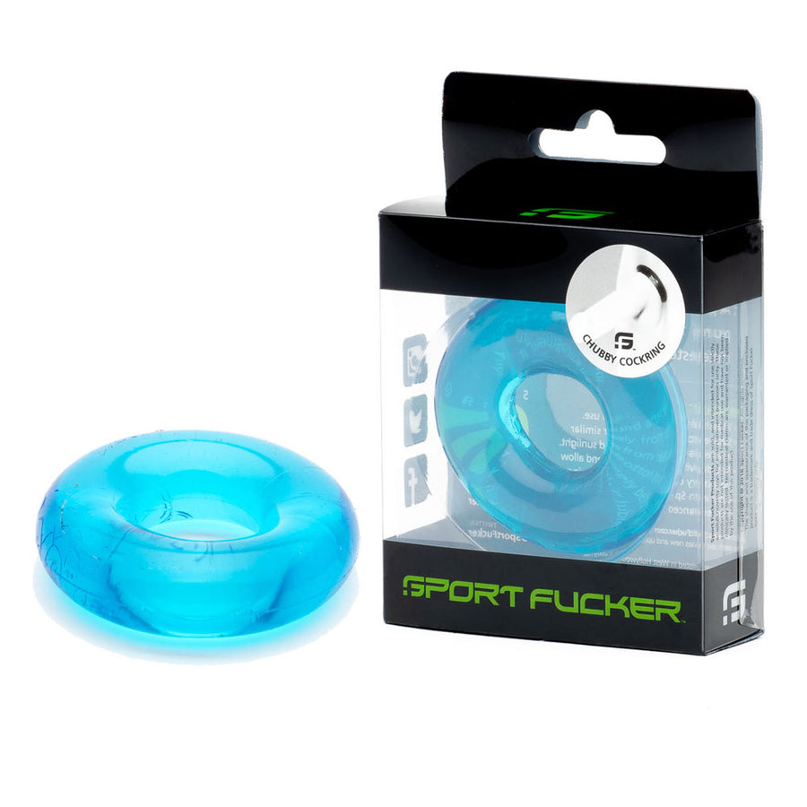 Sport Fucker Rubber Cockring - Ice Blue