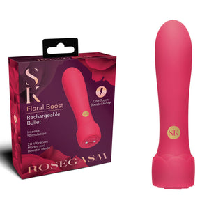 Secret Kisses Rosegasm Floral Boost Bullet - Red