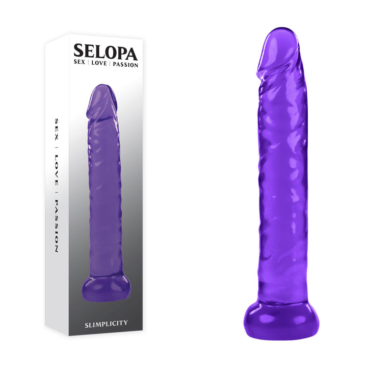 Selopa Slimlicity 6 Inch Dildo - Purple