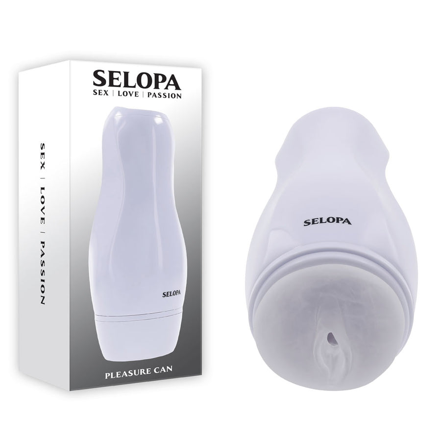 Selopa Pleasure Can Pussy Stroker - White