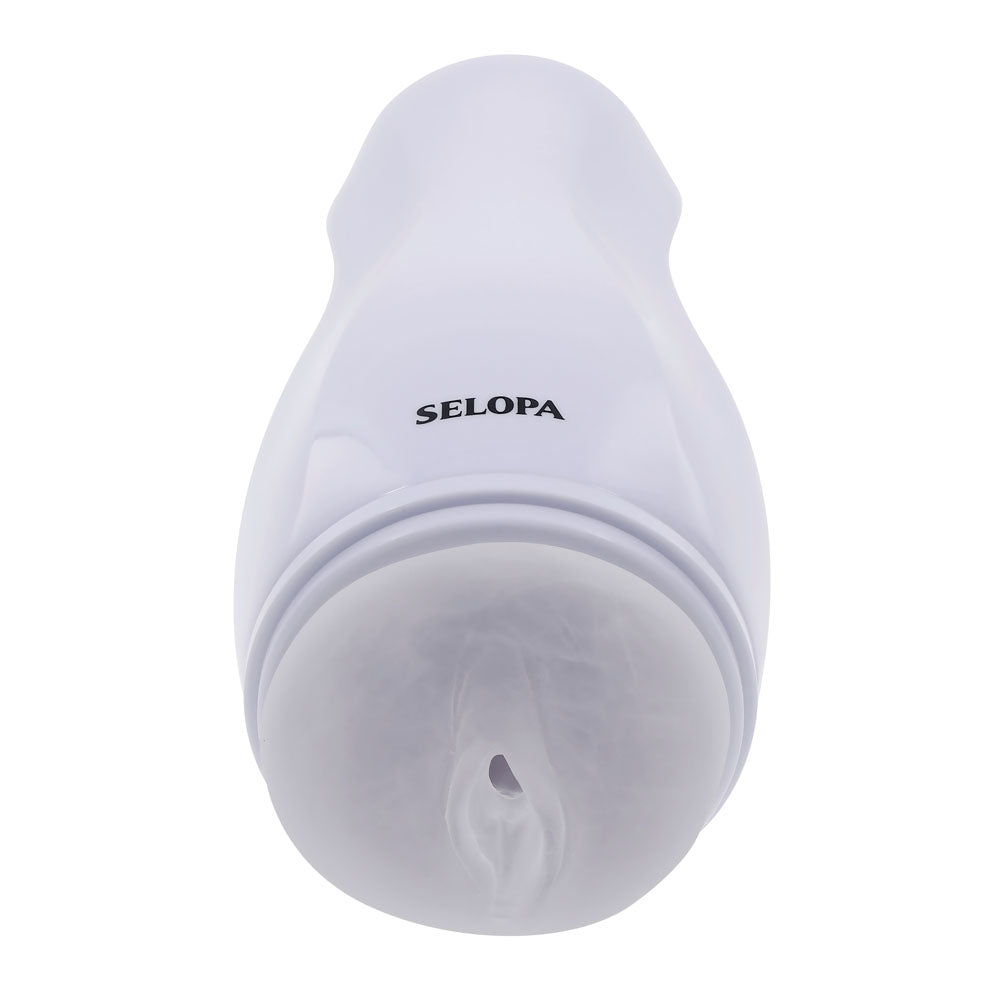 Selopa Pleasure Can Pussy Stroker - White