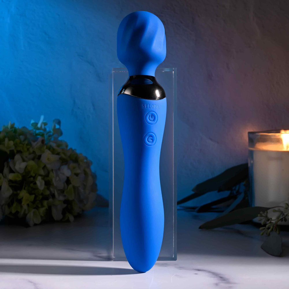 Selopa Blue Bell Massage Wand - Blue