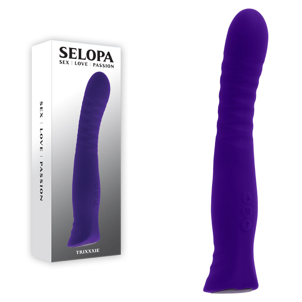 Selopa Trixxie Textured Vibrator - Purple