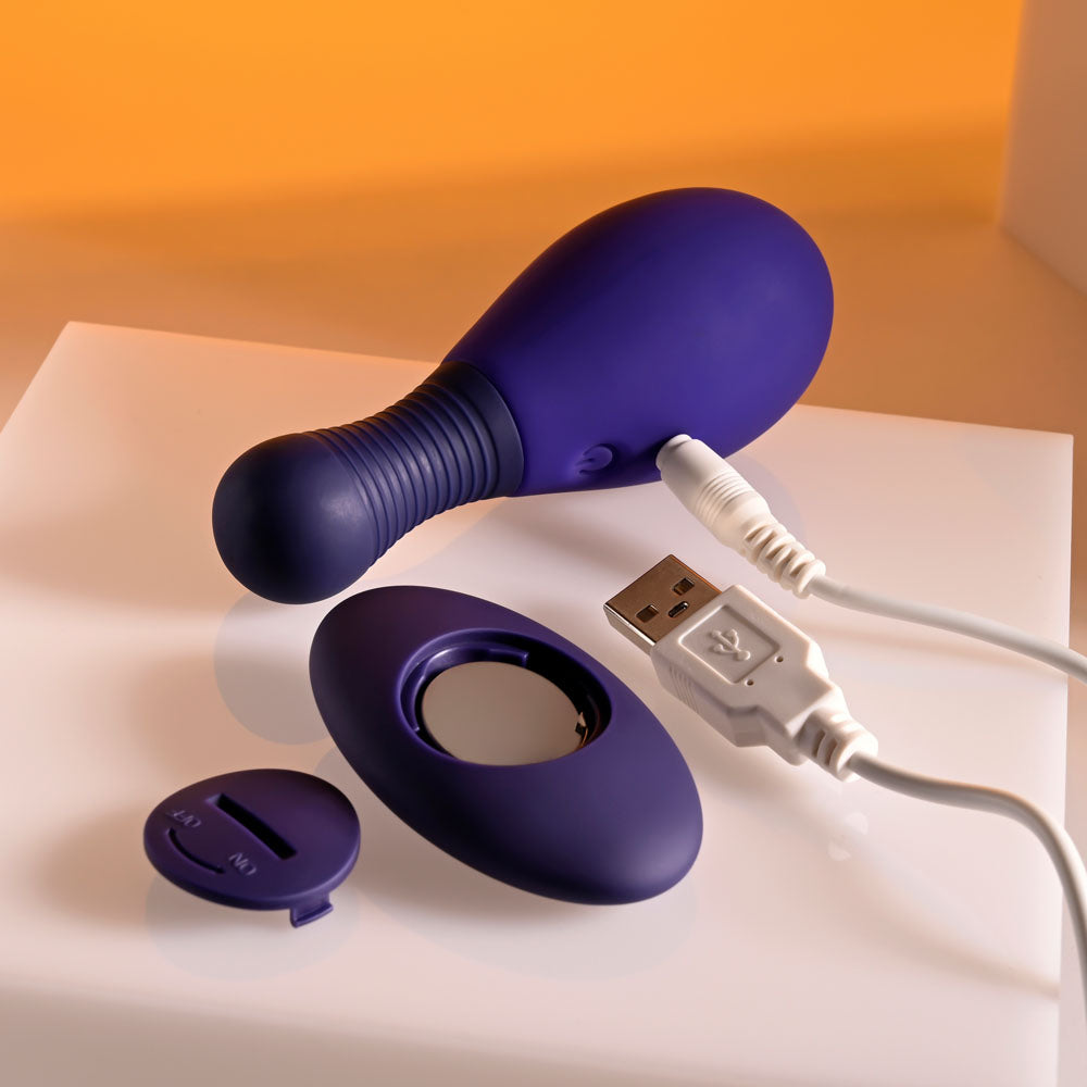 Selopa Egg Me On- Egg Vibrator with Remote - Purple