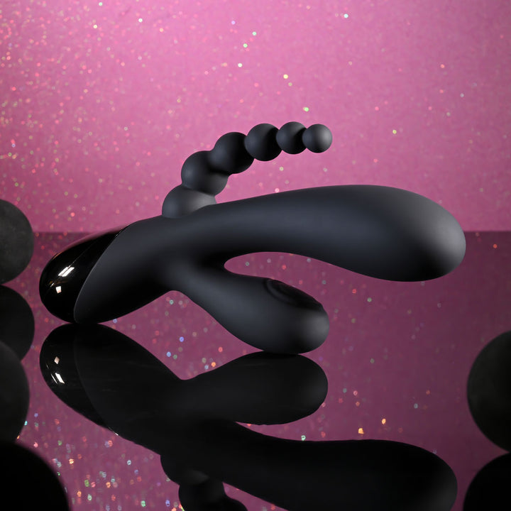 Selopa Triple Aces Triple Stimulator Vibrator - Black