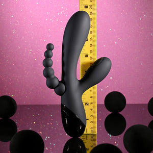 Selopa Triple Aces Triple Stimulator Vibrator - Black