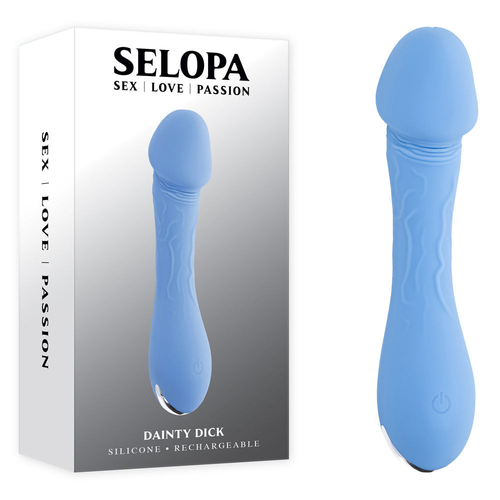 Selopa Dainty Dick Mini Vibrator - Baby Blue