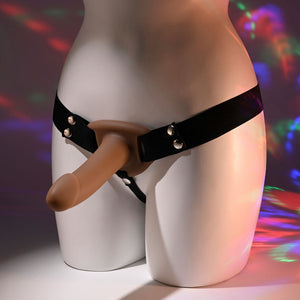 Selopa Our First 7 Inch Hollow Strap Dildo - Brown