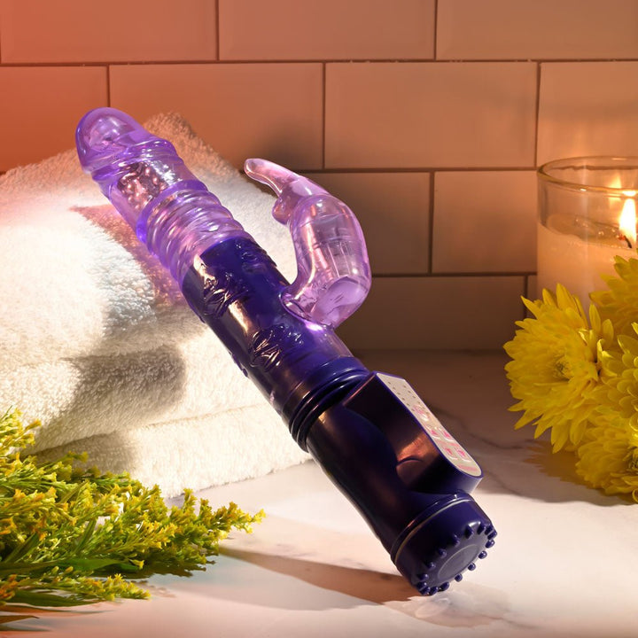 Selopa Bunny Thruster Vibrator - Purple