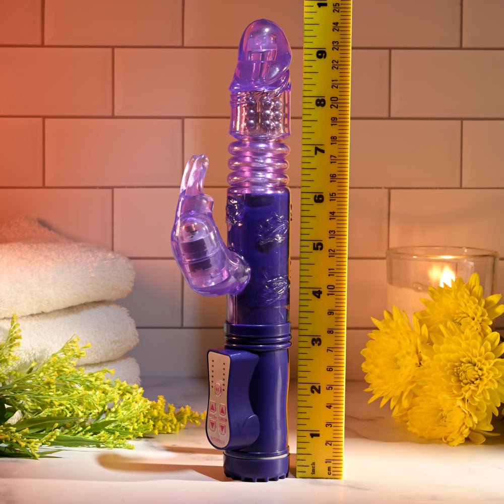 Selopa Bunny Thruster Vibrator - Purple