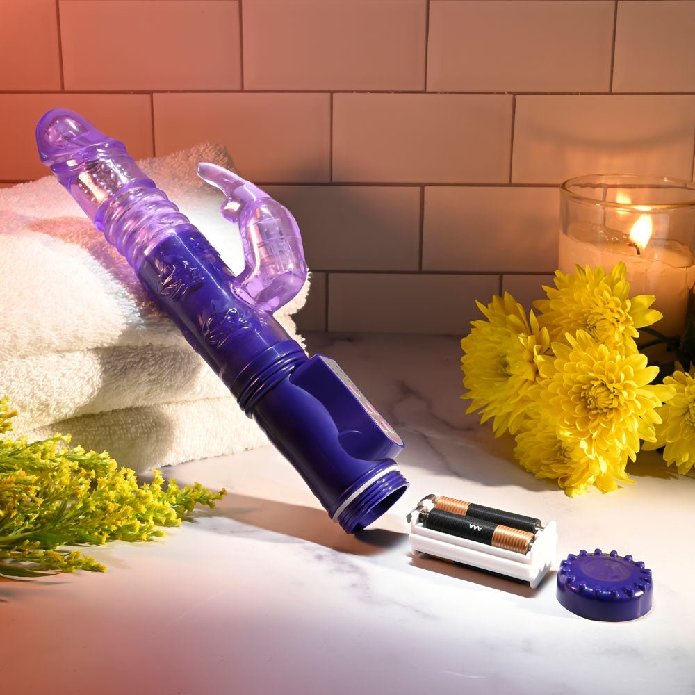 Selopa Bunny Thruster Vibrator - Purple